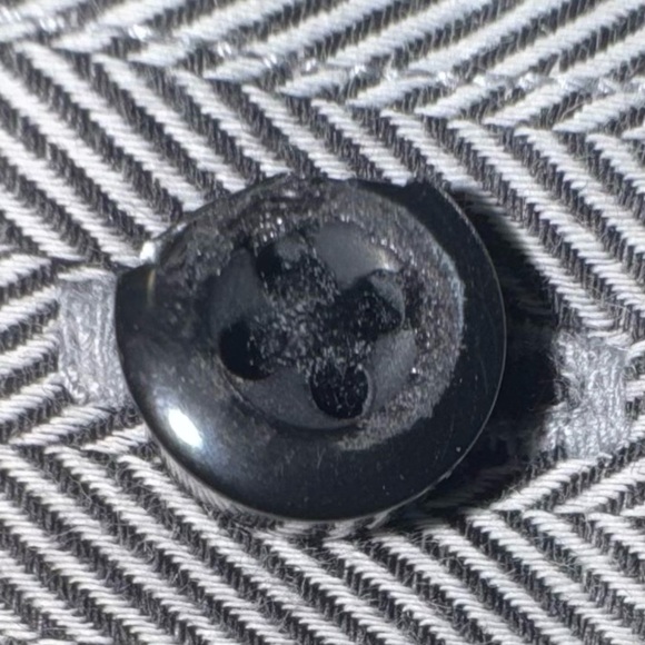 Thomas Dean Button Up Shirt Men’s Grey white Cross weave Long Sleeves size XL - Picture 2 of 11